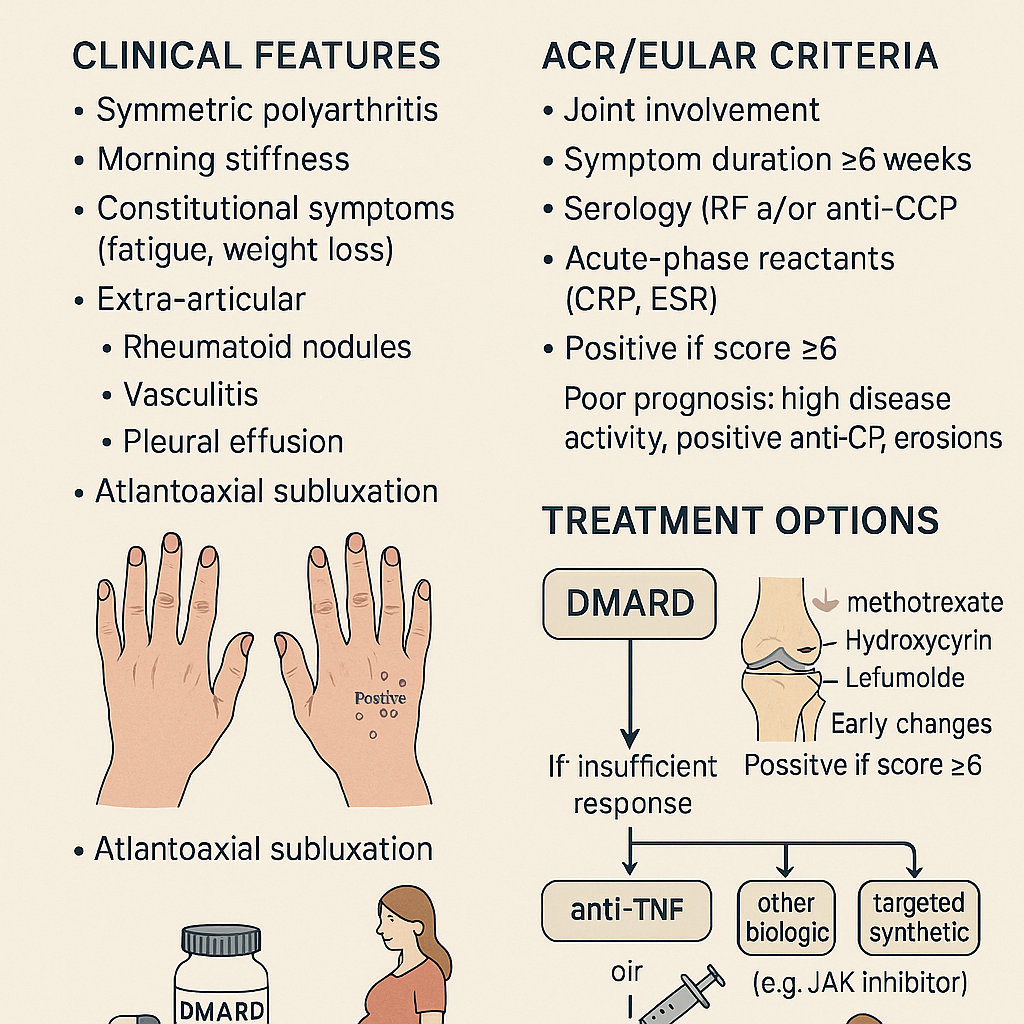 Rheumatoid Arthritis: Clinical Features, ACR/EULAR Criteria & Treatment Options - medicine