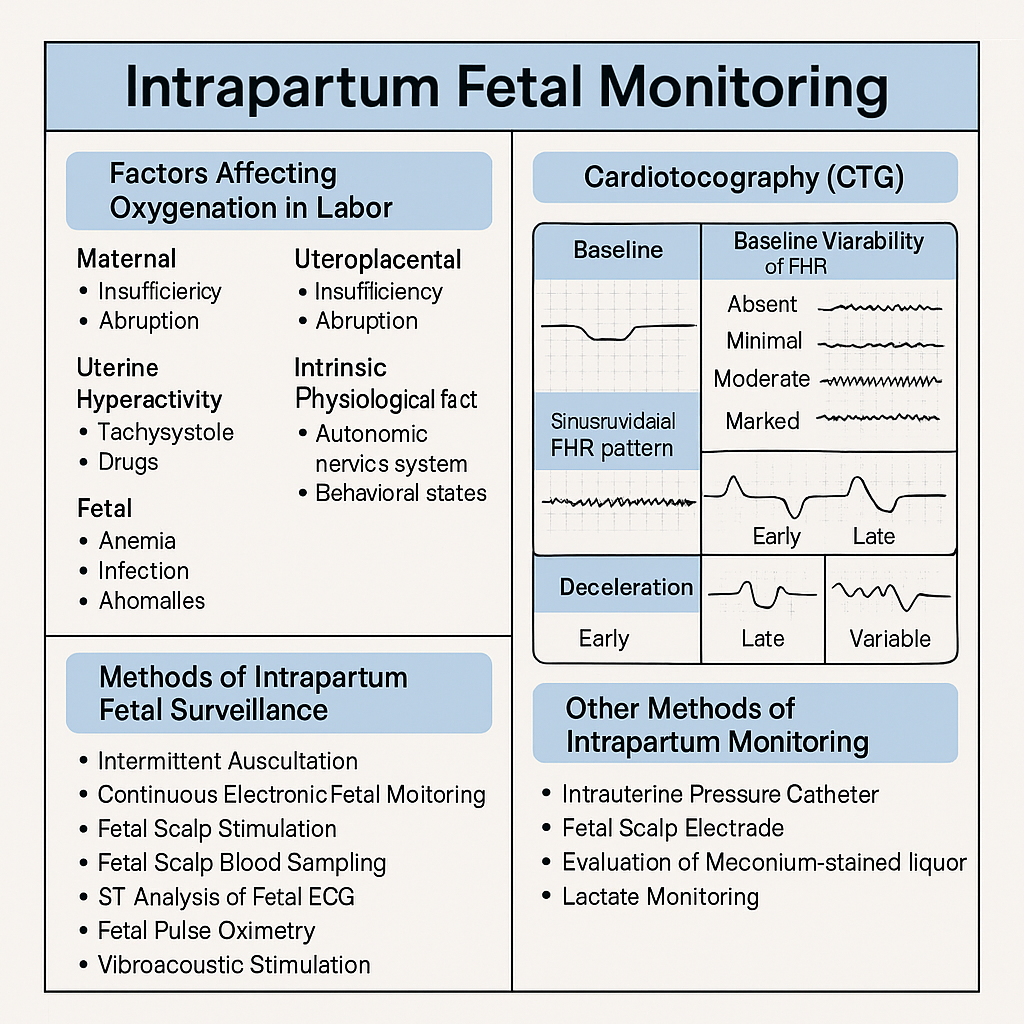 Intrapartum Fetal Monitoring: CTG Interpretation, Decelerations, Sinusoidal Pattern & Complete Management Guide 2025 - OBSTETRICS AND GYNAECOLOGY