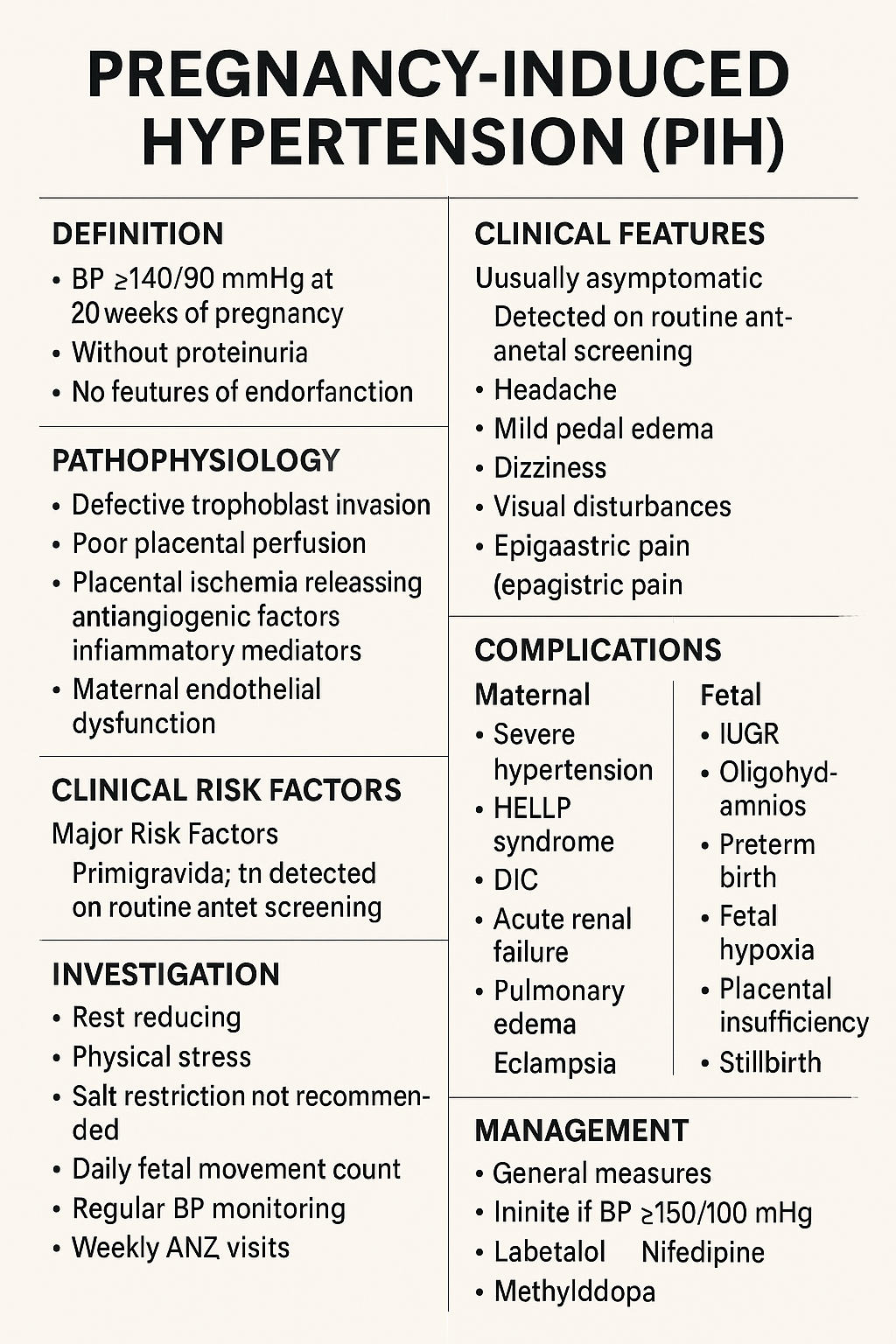Pregnancy-Induced Hypertension (PIH): Complete Causes, Symptoms, Diagnosis & Treatment Guide - OBSTETRICS AND GYNAECOLOGY